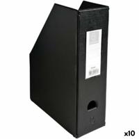 Tijdschriftenrek Exacompta Zwart A4 PVC (10 Stuks)