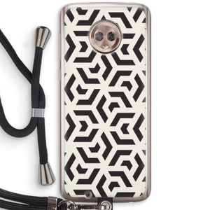 Crazy pattern: Motorola Moto G6 Transparant Hoesje met koord