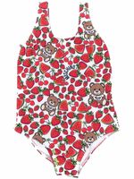 Moschino Kids maillot de bain à imprimé graphique - Blanc - thumbnail