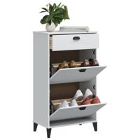 VidaXL Schoenenkast viken bewerkt hout wit