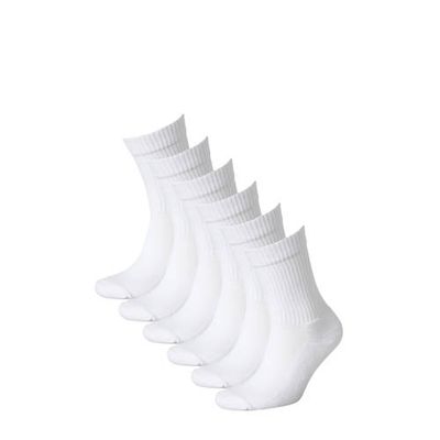 Apollo sportsokken - set van 6 wit Apollo sportsokken - set van 6 wit