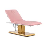 Behandelstoel - 300 W - 190 x 65 x 60 - 76 cm - 200 kg - roze/goud