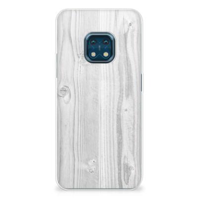 Nokia XR20 | Bumper Hoesje | White Wood