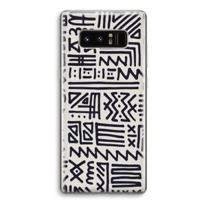 Marrakech print: Samsung Galaxy Note 8 Transparant Hoesje