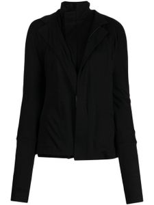 Yohji Yamamoto cardigan en laine à fermeture zippée - Noir