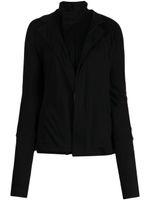 Yohji Yamamoto cardigan en laine à fermeture zippée - Noir - thumbnail