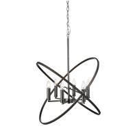 Searchlight Zwarte klassieke hanglampHoopla 6-lichts - 8246-6PW