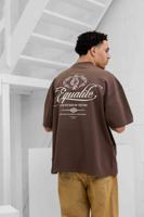 Equalité Yuki Boxy T-Shirt Heren Bruin - Maat S - Kleur: Bruin | Soccerfanshop