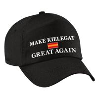 Carnaval verkleed pet - zwart - Make Kielegat Great Again - Breda - volwassenen