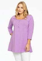Yoek Tuniek flare fit knopen | Licht Paars | Maat 54/56