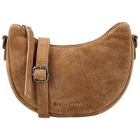 Hide & Stitches Suède Moon Bag Schoudertas Brazos Camel