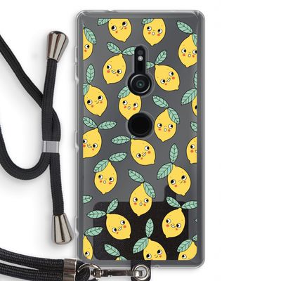 Citroenen: Sony Xperia XZ2 Transparant Hoesje met koord