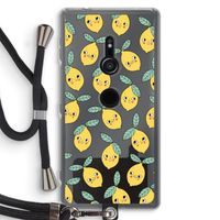 Citroenen: Sony Xperia XZ2 Transparant Hoesje met koord