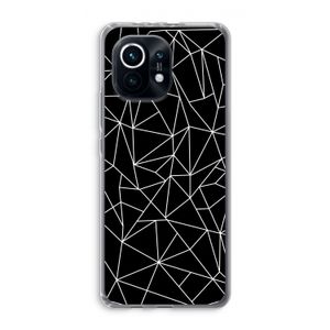 Geometrische lijnen wit: Xiaomi Mi 11 Transparant Hoesje