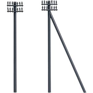 Auhagen 44600 N telegraafmasten (12 stuks) Kant-en-klaar model