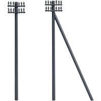 Auhagen 44600 N telegraafmasten (12 stuks) Kant-en-klaar model
