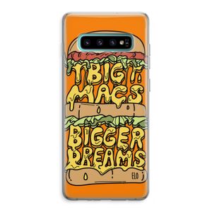 Big Macs Bigger Dreams: Samsung Galaxy S10 Plus Transparant Hoesje