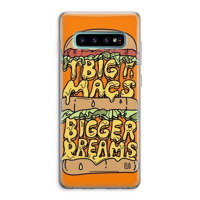 Big Macs Bigger Dreams: Samsung Galaxy S10 Plus Transparant Hoesje