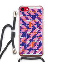 Skew Blush 3: iPhone SE 2020 Transparant Hoesje met koord