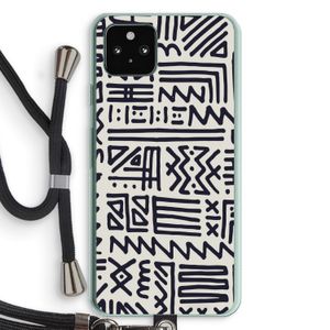 Marrakech print: Pixel 5a 5G Transparant Hoesje met koord