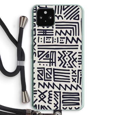 Marrakech print: Pixel 5a 5G Transparant Hoesje met koord