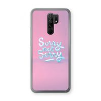 Sorry not sorry: Xiaomi Redmi 9 Transparant Hoesje Sorry not sorry: Xiaomi Redmi 9 Transparant Hoesje