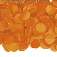 Confetti zak van 2 kilo oranje   -