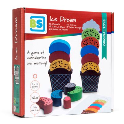 BS Toys ijs creaties hout balans en stapelspel