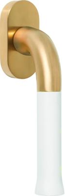 Formani Edward van Vliet NOUR EV101-DK-O draaikiepgarnituur niet afsluitbaar - PVD mat goud/wit