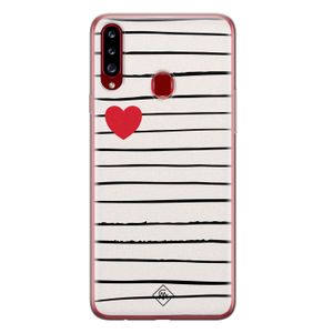 Samsung Galaxy A20s siliconen hoesje - Heart queen