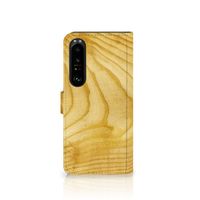 Sony Xperia 1 IV Book Style Case Licht Hout