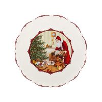 Villeroy & Boch Toy's Fantasy Plat bord groot kerstman en cadeau's