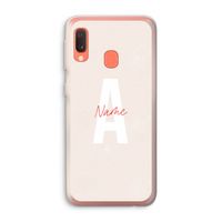 Strawberry Milkshake: Samsung Galaxy A20e Transparant Hoesje Strawberry Milkshake: Samsung Galaxy A20e Transparant Hoesje