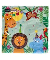 Servetten Party Animals 33x33 cm