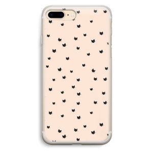 Kleine kattenkopjes: iPhone 7 Plus Transparant Hoesje