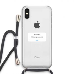 Reminder: iPhone XS Transparant Hoesje met koord