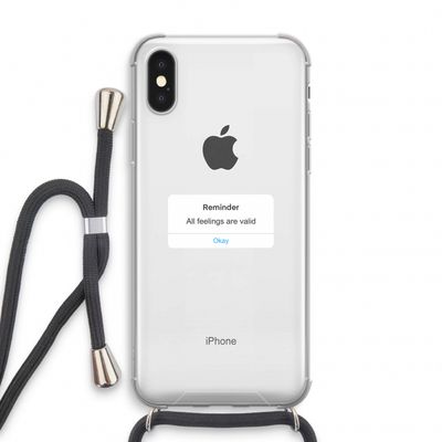Reminder: iPhone XS Transparant Hoesje met koord