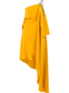 Monse robe courte à design asymétrique à une épaule - Jaune