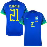 Brazilië Shirt Uit 2022-2023 + Rodrigo 21