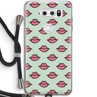 Lipjes: LG V30 Transparant Hoesje met koord