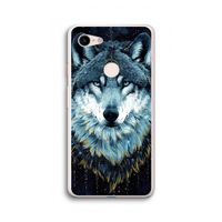 Darkness Wolf: Google Pixel 3 XL Transparant Hoesje