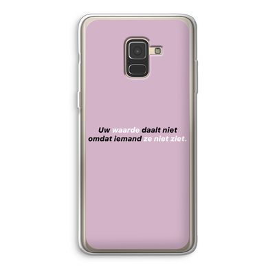 uw waarde daalt niet: Samsung Galaxy A8 (2018) Transparant Hoesje