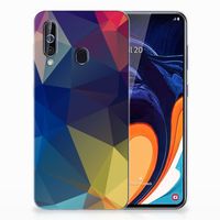 Samsung Galaxy A60 TPU Hoesje Polygon Dark