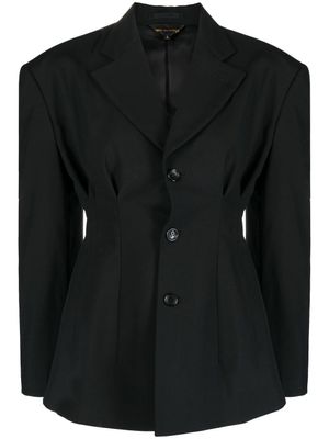 Comme Des Garçons blazer en laine à simple boutonnage - Noir