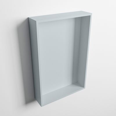 MONDIAZ EASY Nis 44,5x29,5cm in solid surface kleur Clay | Clay. 1 vak geschikt voor in- of opbouw