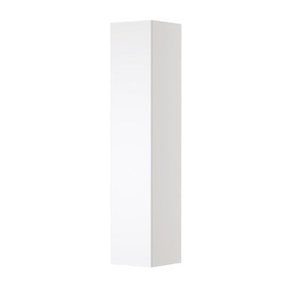 INK Badkamerkast - 35x35x169cm - 1 deur - links en rechtsdraaiend - greeploos - MDF lak wit mat 1241150