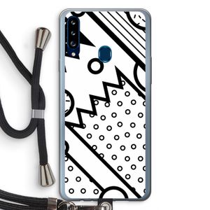 Pop Art #4: Samsung Galaxy A20s Transparant Hoesje met koord