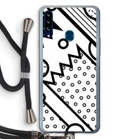 Pop Art #4: Samsung Galaxy A20s Transparant Hoesje met koord