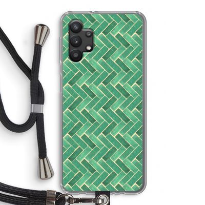 Moroccan tiles 2: Samsung Galaxy A32 5G Transparant Hoesje met koord