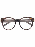 Balenciaga Eyewear lunettes de vue BB à monture ronde - Marron